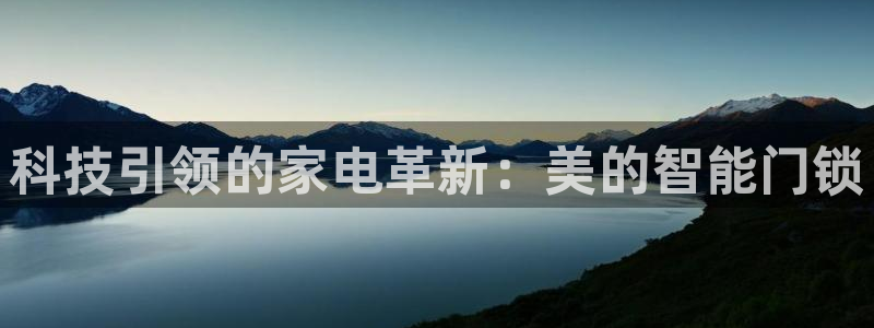 富联娱乐平台登录入口：科技引领的家电革新：美的智能门锁