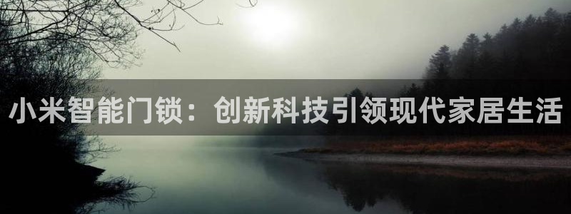 富联娱乐注册报判官333OO：小米智能门锁：创新科技引领现代