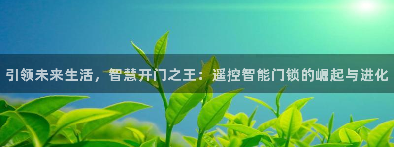 富联娱乐主管是谁啊图片：引领未来生活，智慧开门之王：遥控智能