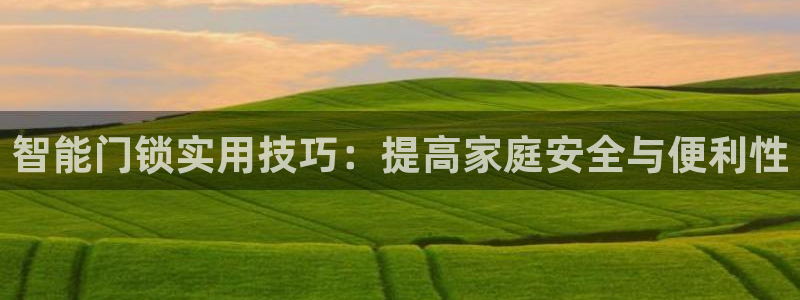富联娱乐招商天333OO判官：智能门锁实用技巧：提高家庭安全