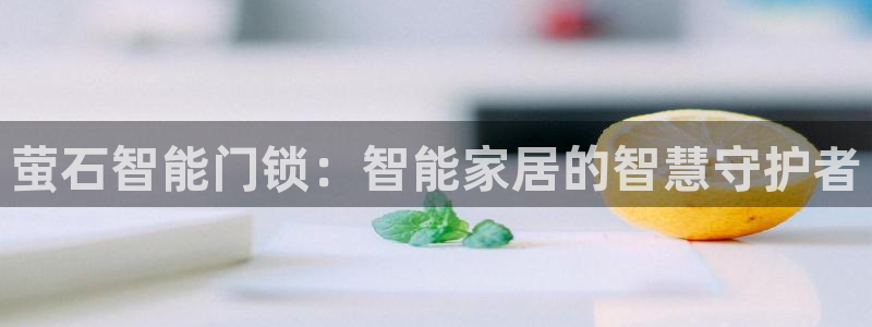 富联娱乐app更新版本：萤石智能门锁：智能家居的智慧守护者