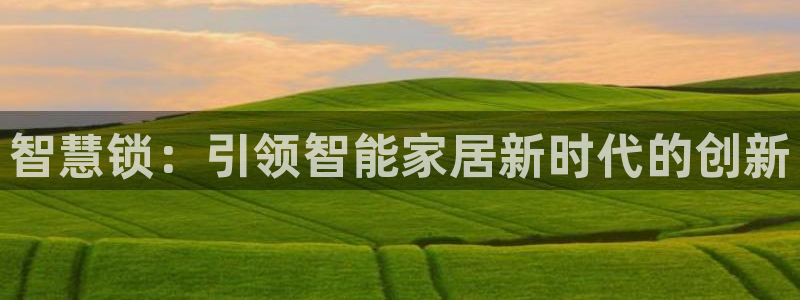 富联娱乐官方网站入口：智慧锁：引领智能家居新时代的创新