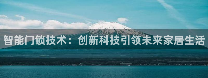 富联娱乐招商鱼判官333OO：智能门锁技术：创新科技引领未来