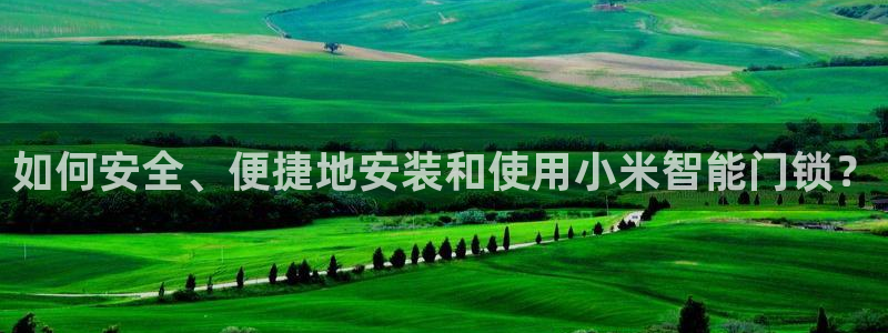 富联娱乐戚少风：如何安全、便捷地安装和使用小米智能门锁？