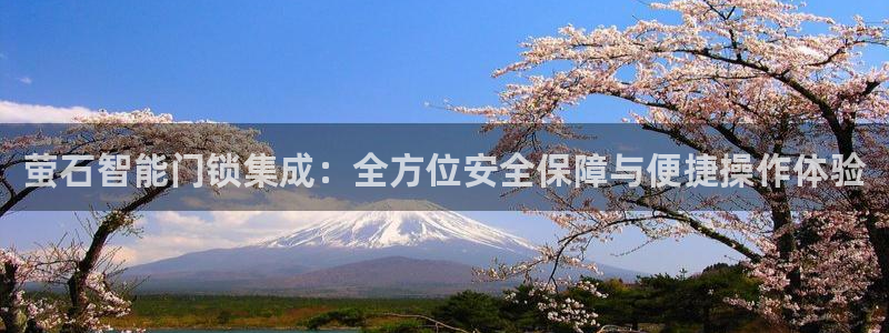 富联娱乐账号注册流程：萤石智能门锁集成：全方位安全保障与便捷