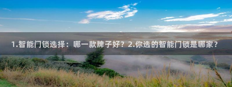 富联娱乐统究7276O：1.智能门锁选择：哪一款牌子好？2.