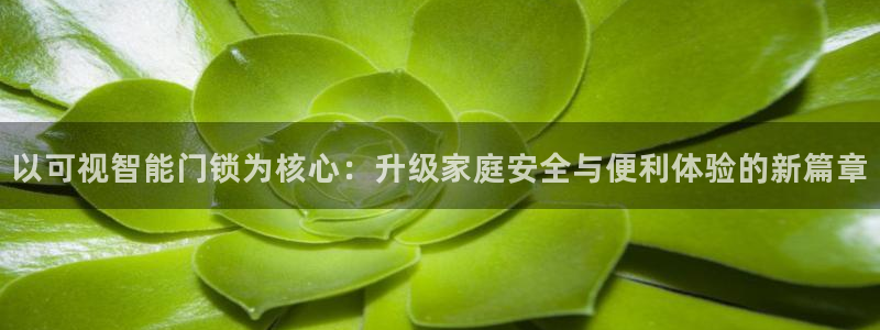 富联娱乐招商电话号码：以可视智能门锁为核心：升级家庭安全与便