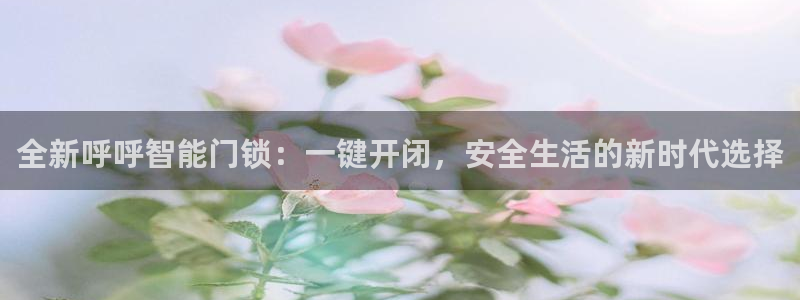 富联娱乐招商型判官333OO：全新呼呼智能门锁：一键开闭，安